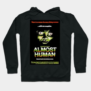 Vintage Horror Movie Poster - Almost Human Hoodie